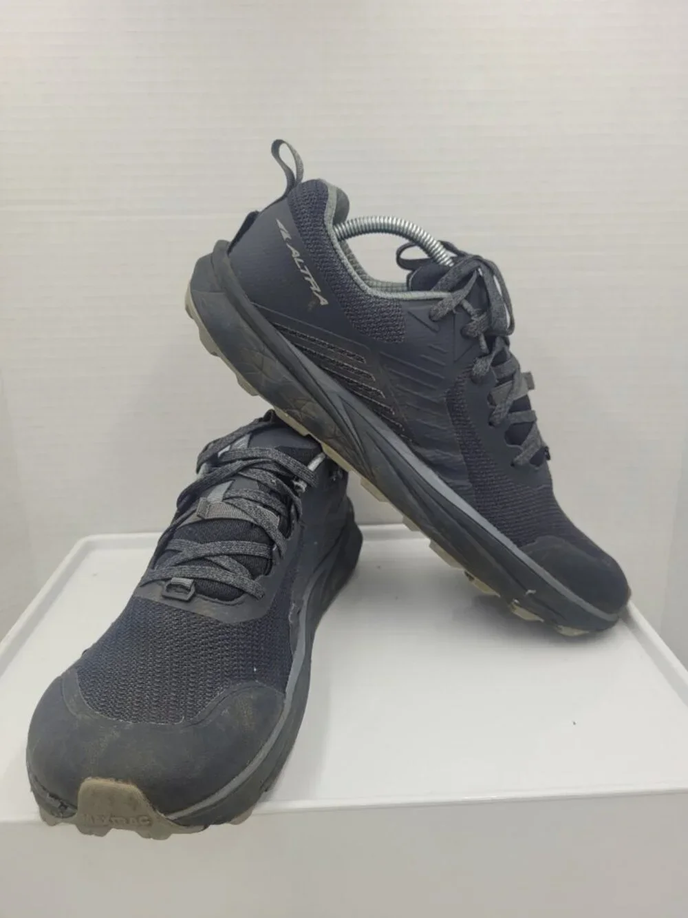 Altra Timp 3 Mens 10 Black Trail Running Hiking Shoes Zero Drop FootShape